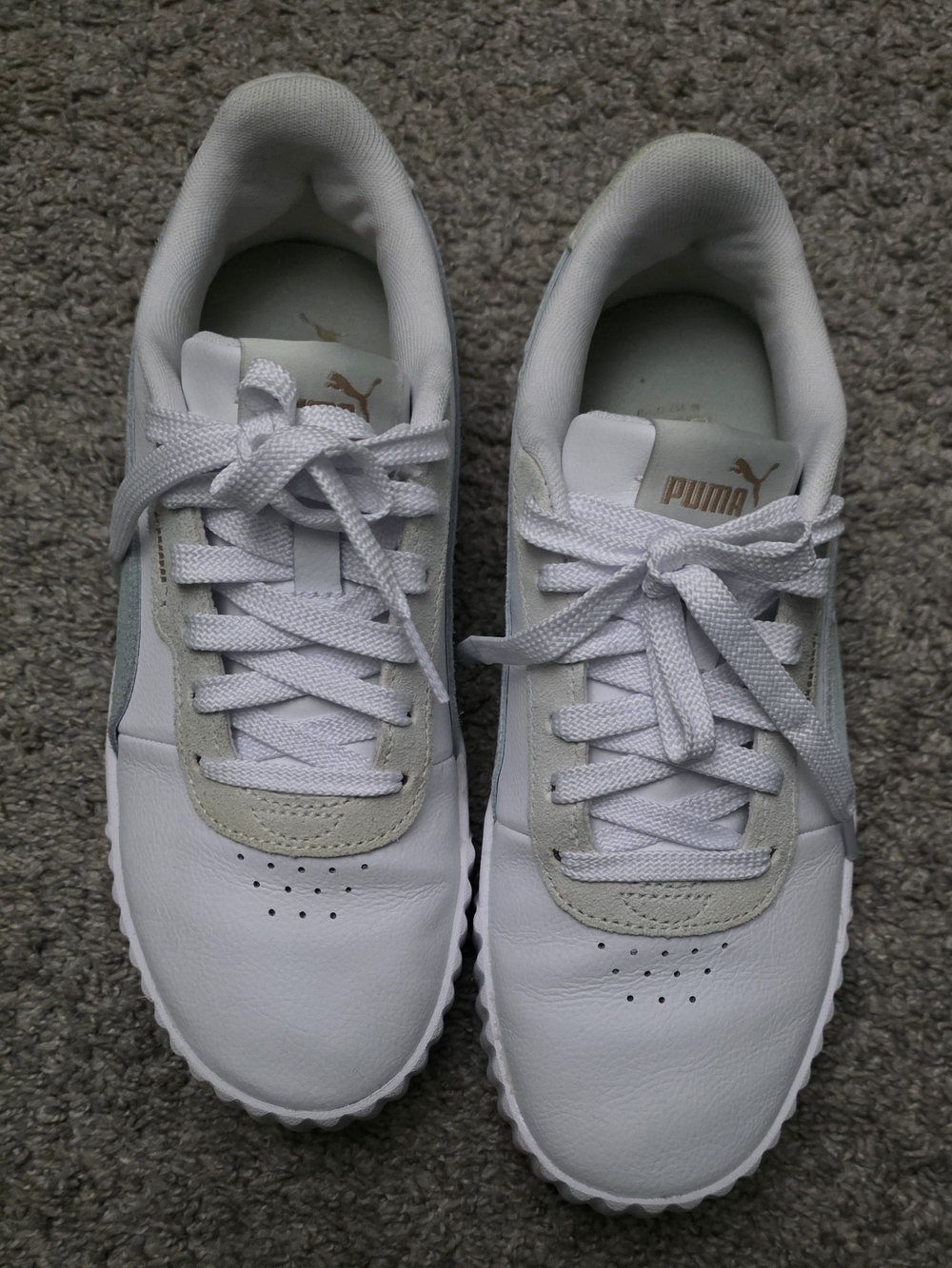 Puma White Low-Top Sneakers